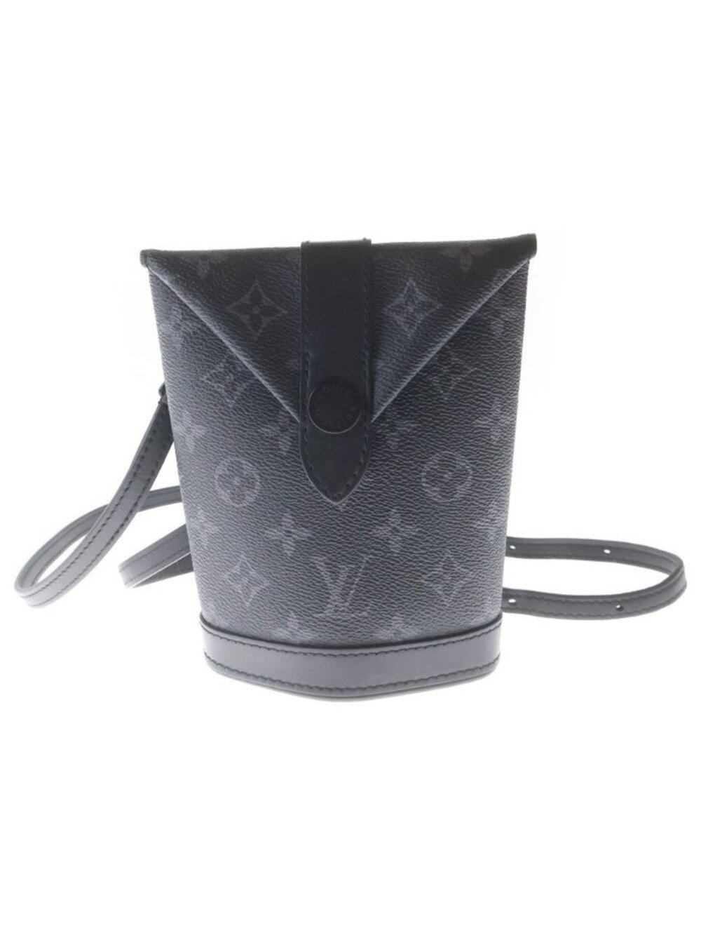 Louis Vuitton Envelope Pouch Monogram Eclipse Shoulder Bag Black